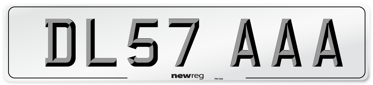 DL57 AAA Number Plate from New Reg